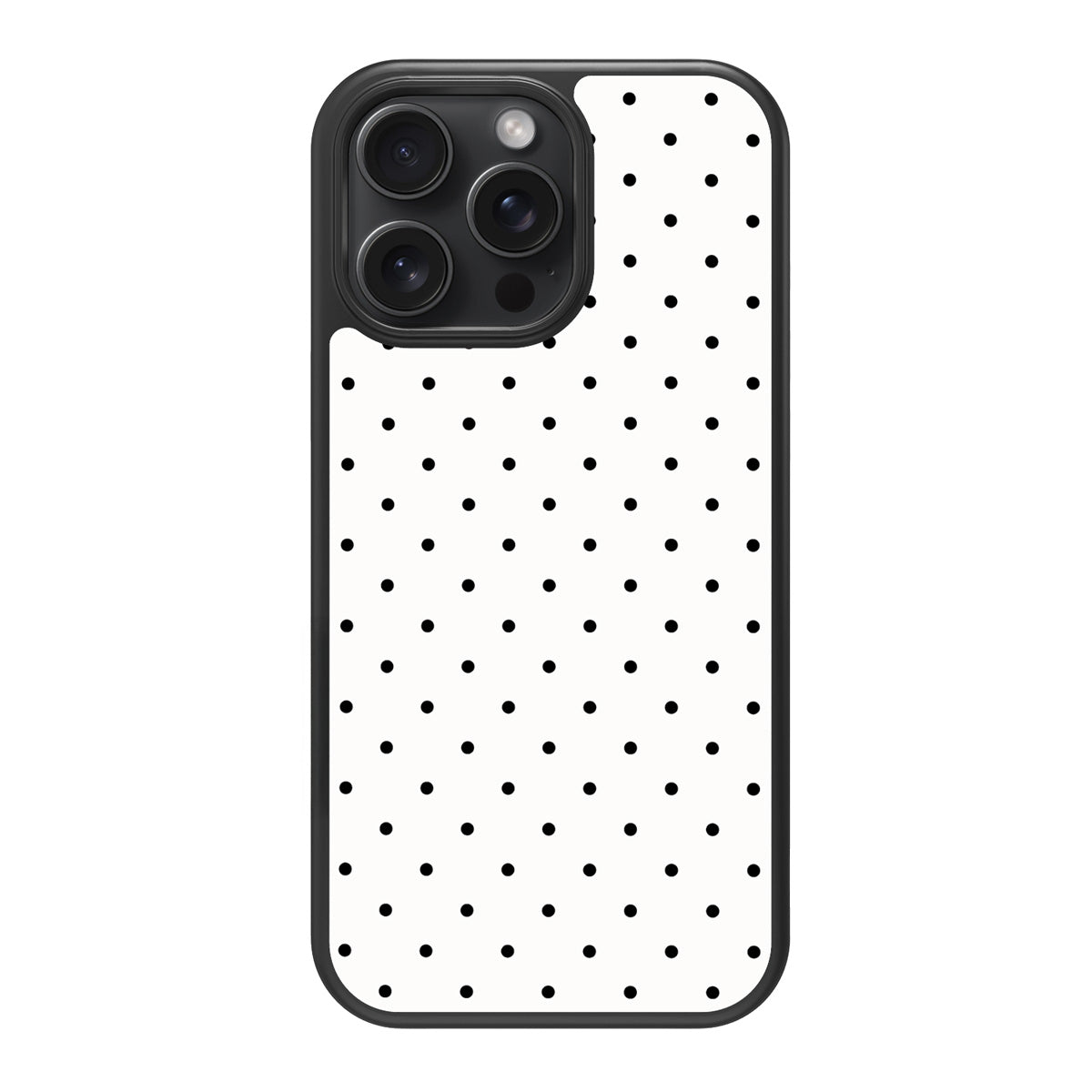 Ivory Sprinkle design back view – iPhone 15 Pro Max case