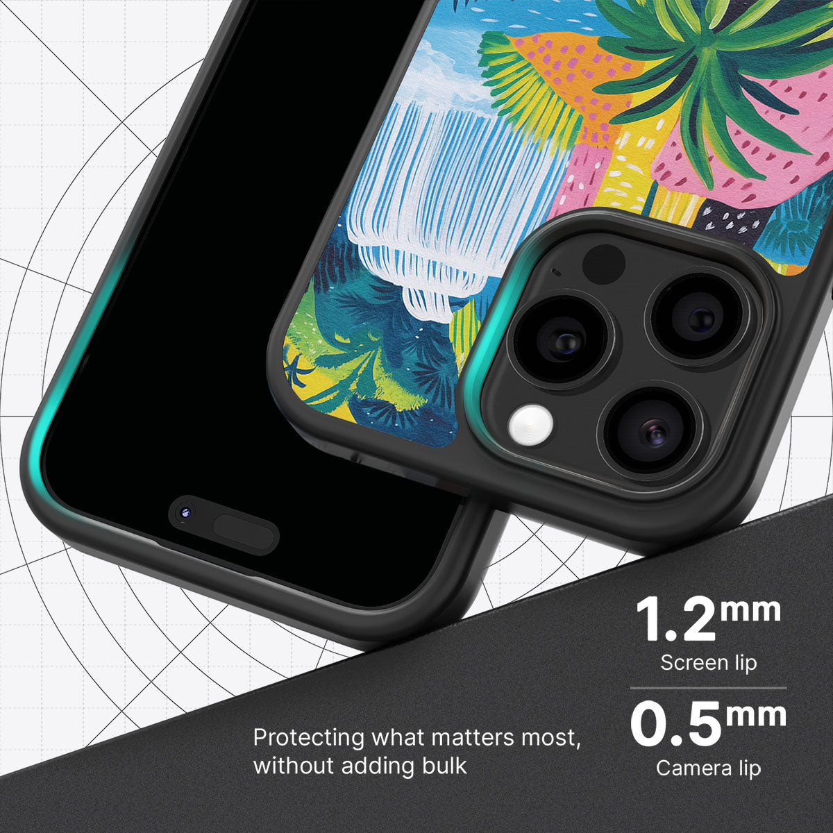 Lively Amazon slim iPhone 15 Pro Max phone case