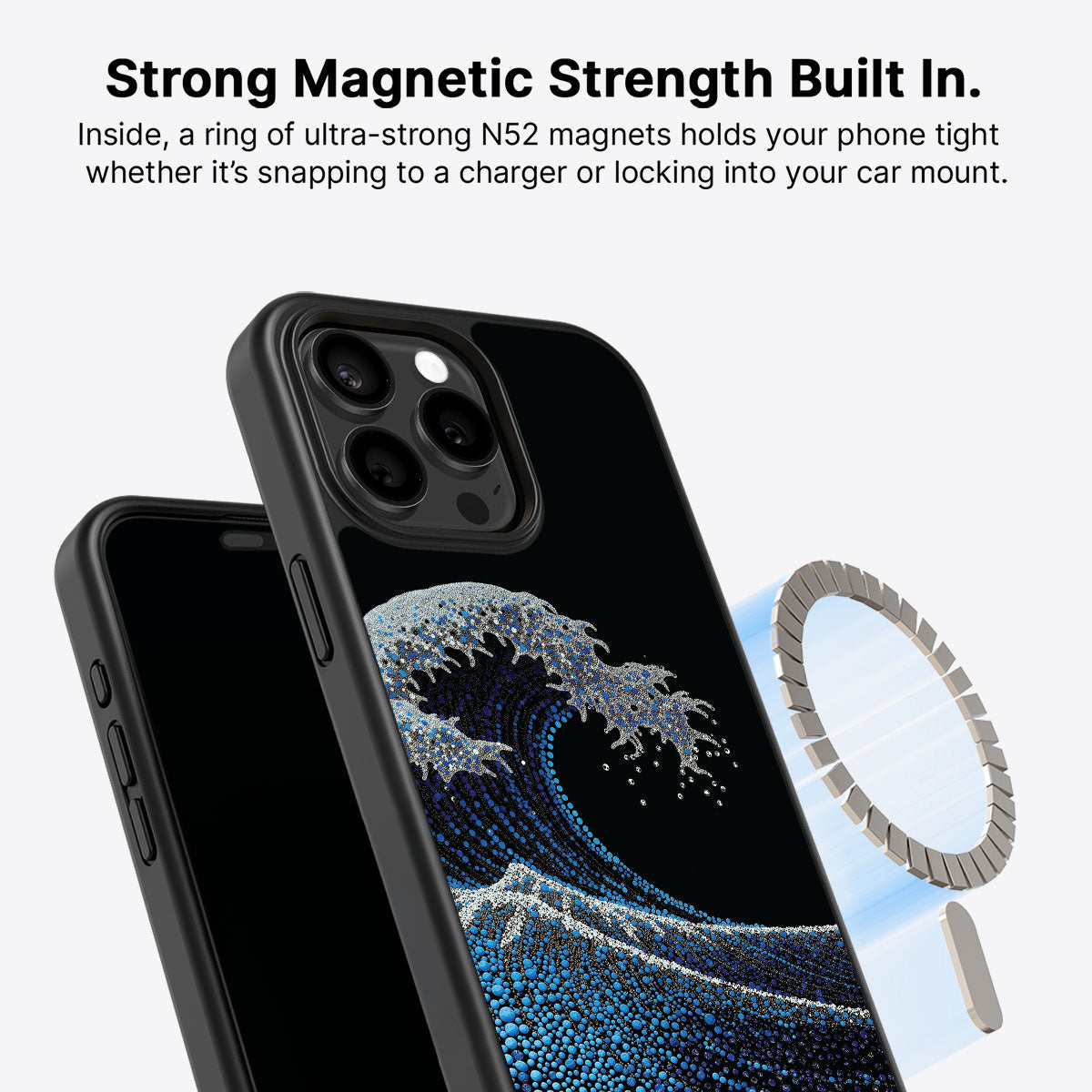 iPhone 15 Pro Max Case with MagSafe – Midnight Tide