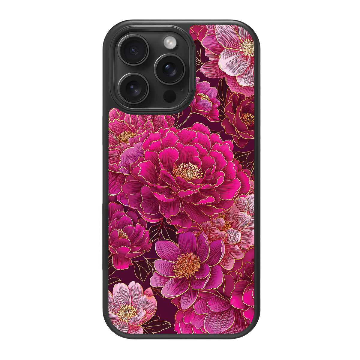Pink Reverie design back view – iPhone 15 Pro Max case