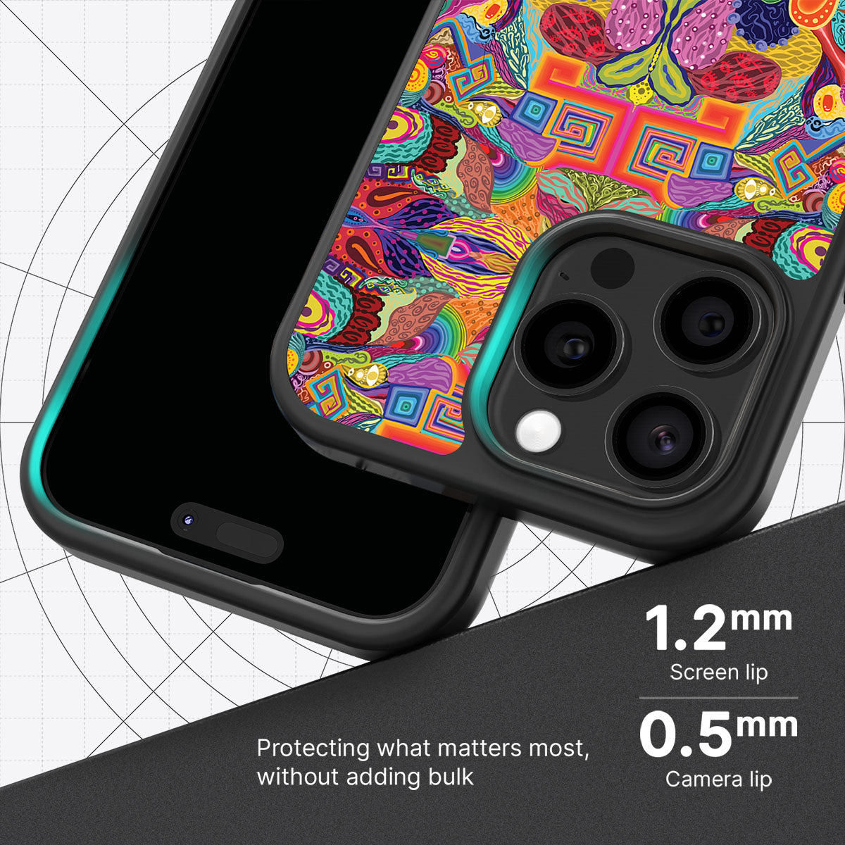 Psychaedellic - iPhone 15 Pro Max Case #case type_core (magsafe), #case type_core (non magsafe)