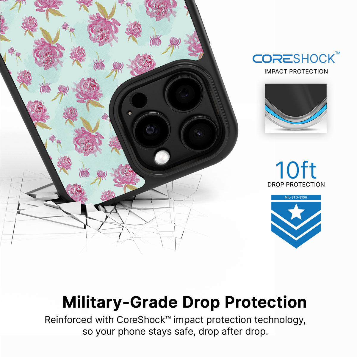 Rose Showers - iPhone 15 Pro Max Case #case type_core (magsafe), #case type_core (non magsafe)