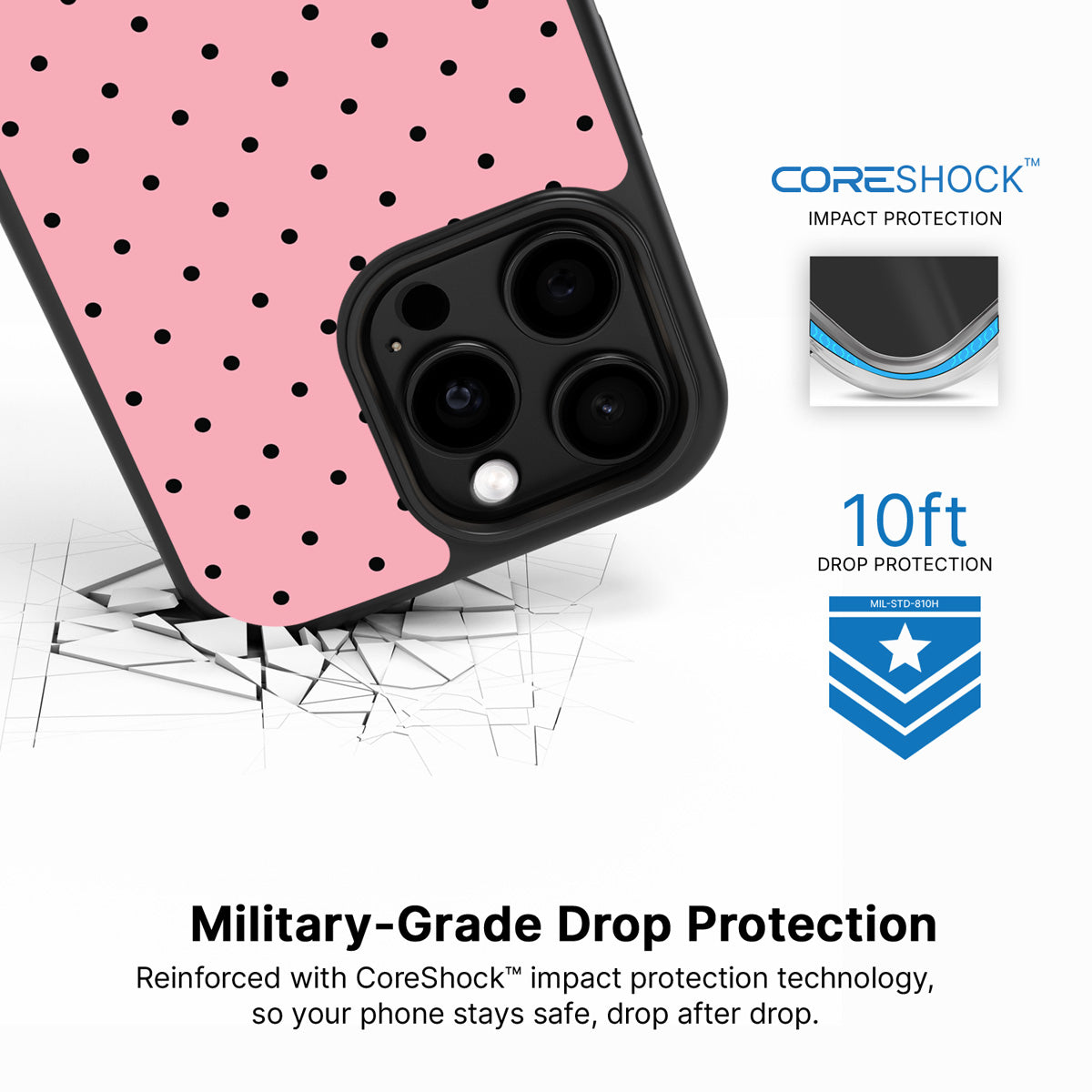 Veloria iPhone 15 Pro Max case with drop protection