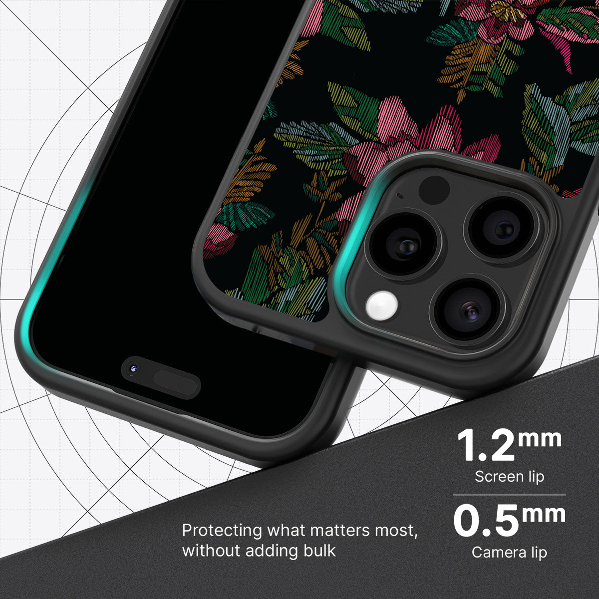Woven Blooms - iPhone 15 Pro Max Case #case type_core (magsafe), #case type_core (non magsafe)