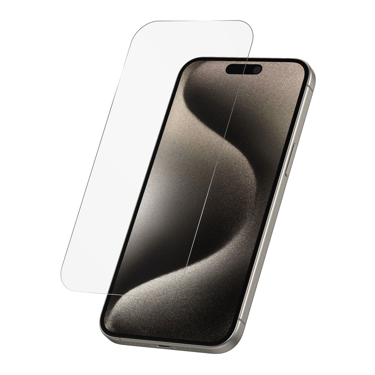 iPhone 15 Pro Max screen protector – clear strengthened glass with 2.5D curved edges, pack of 2