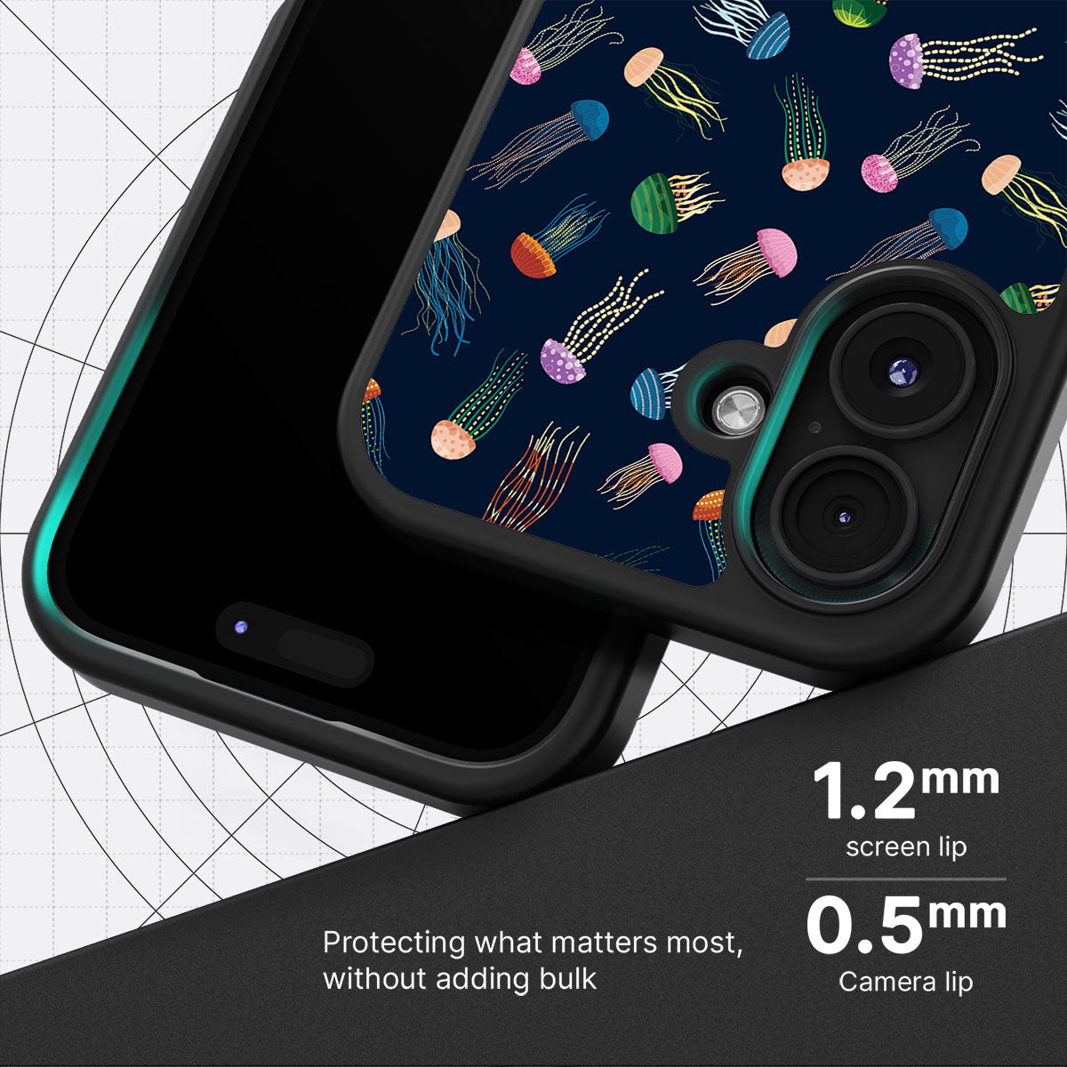 Jellyfish - iPhone 16 Case, #case type_core (magsafe), #case type_core (non magsafe)