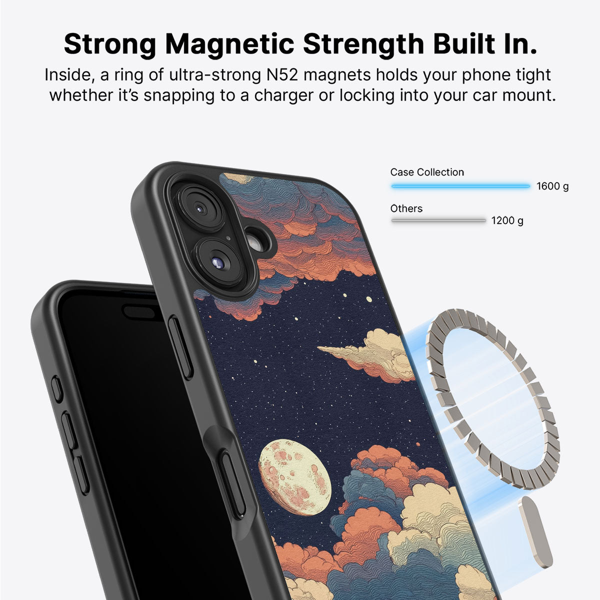 Blushed Moon - iPhone 16 Case #case type_core (magsafe)