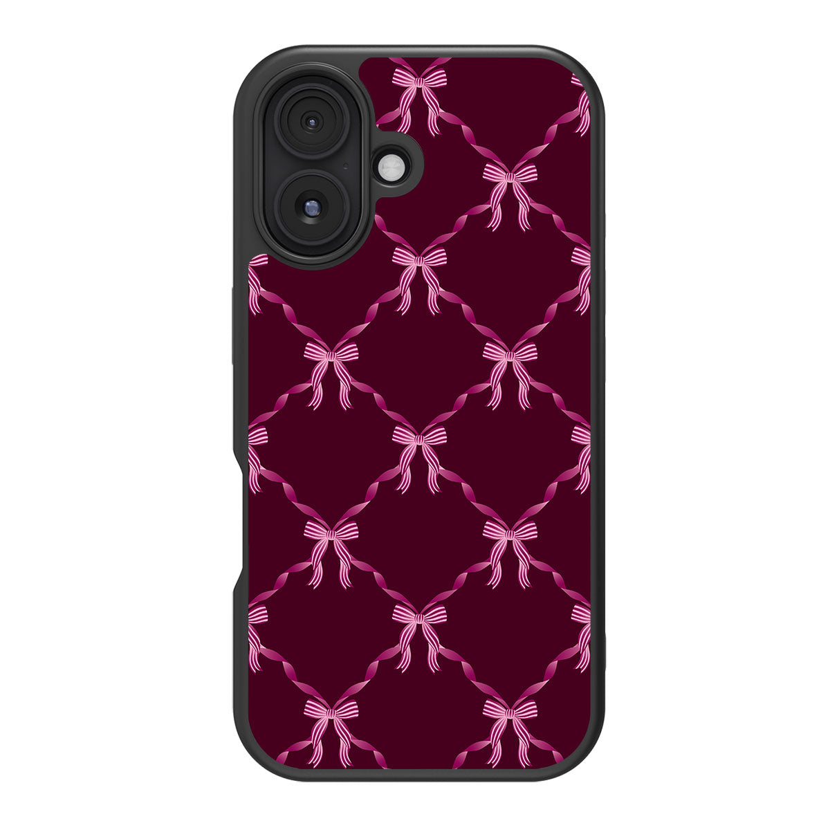 Bordeaux Bow - iPhone 16 Case