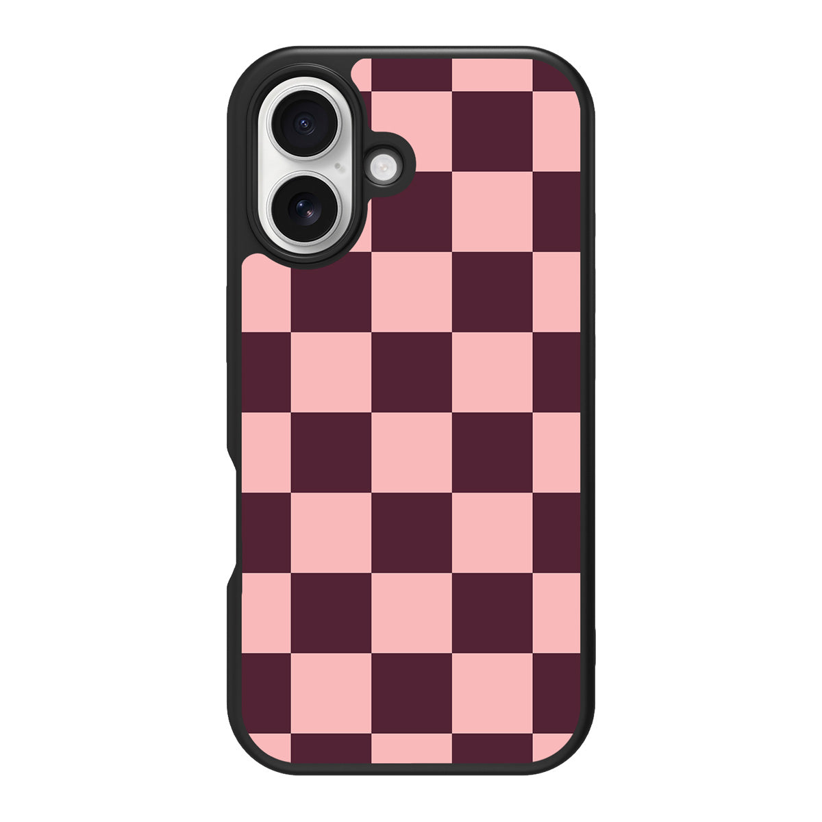 Claret Tile design back view – iPhone 16 case