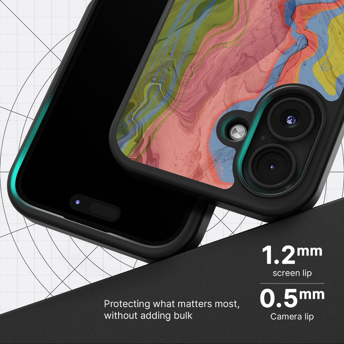 Coloured Rivers - iPhone 16 Case, #case type_core (magsafe), #case type_core (non magsafe)