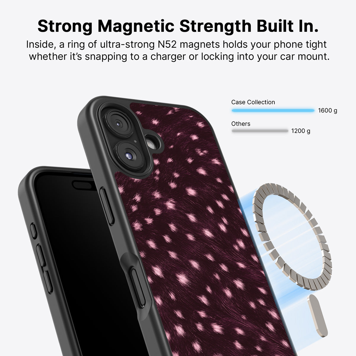 iPhone 16 MagSafe case – Fawn Spots design