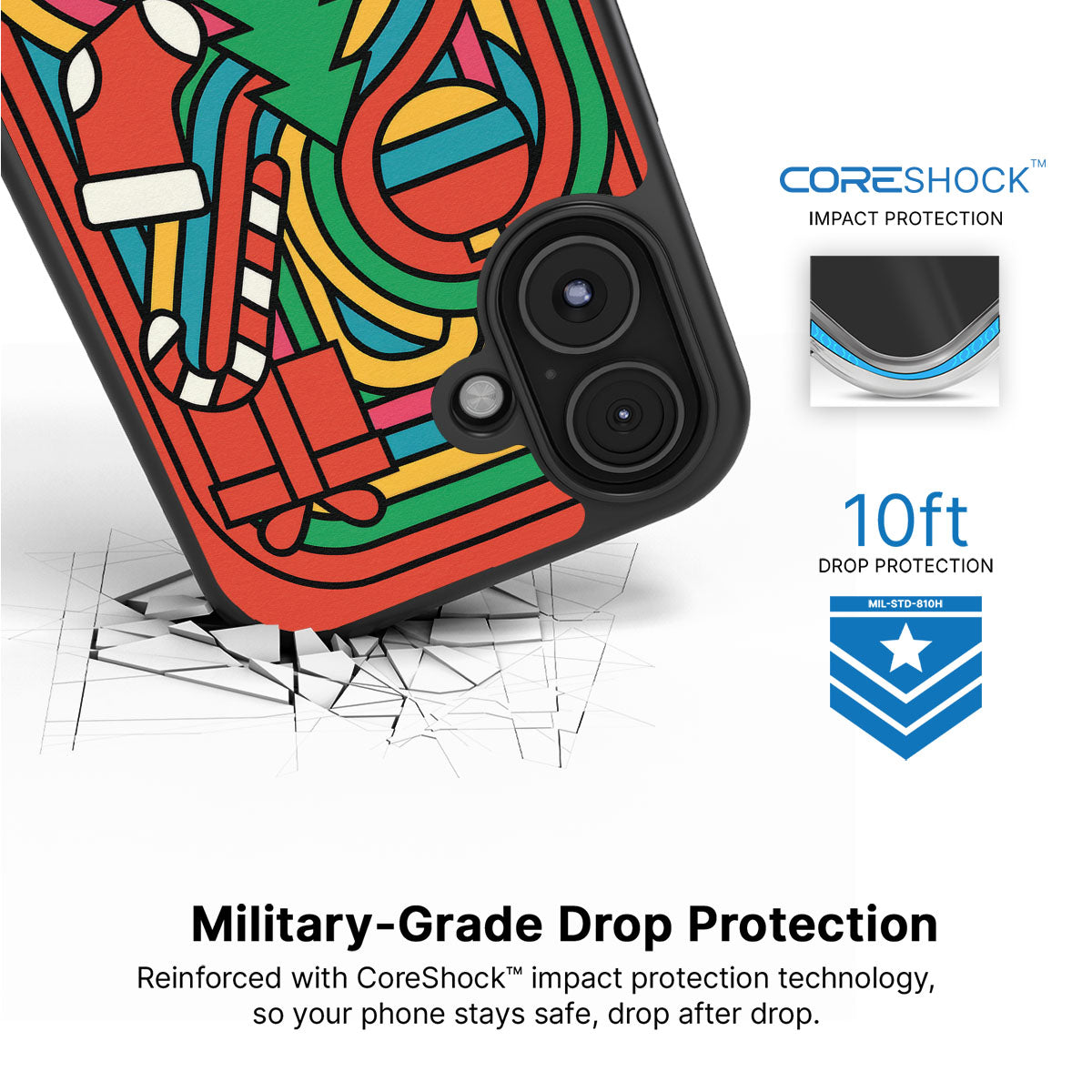 Feeling Festive - iPhone 16 Case #case type_core (magsafe), #case type_core (non magsafe)