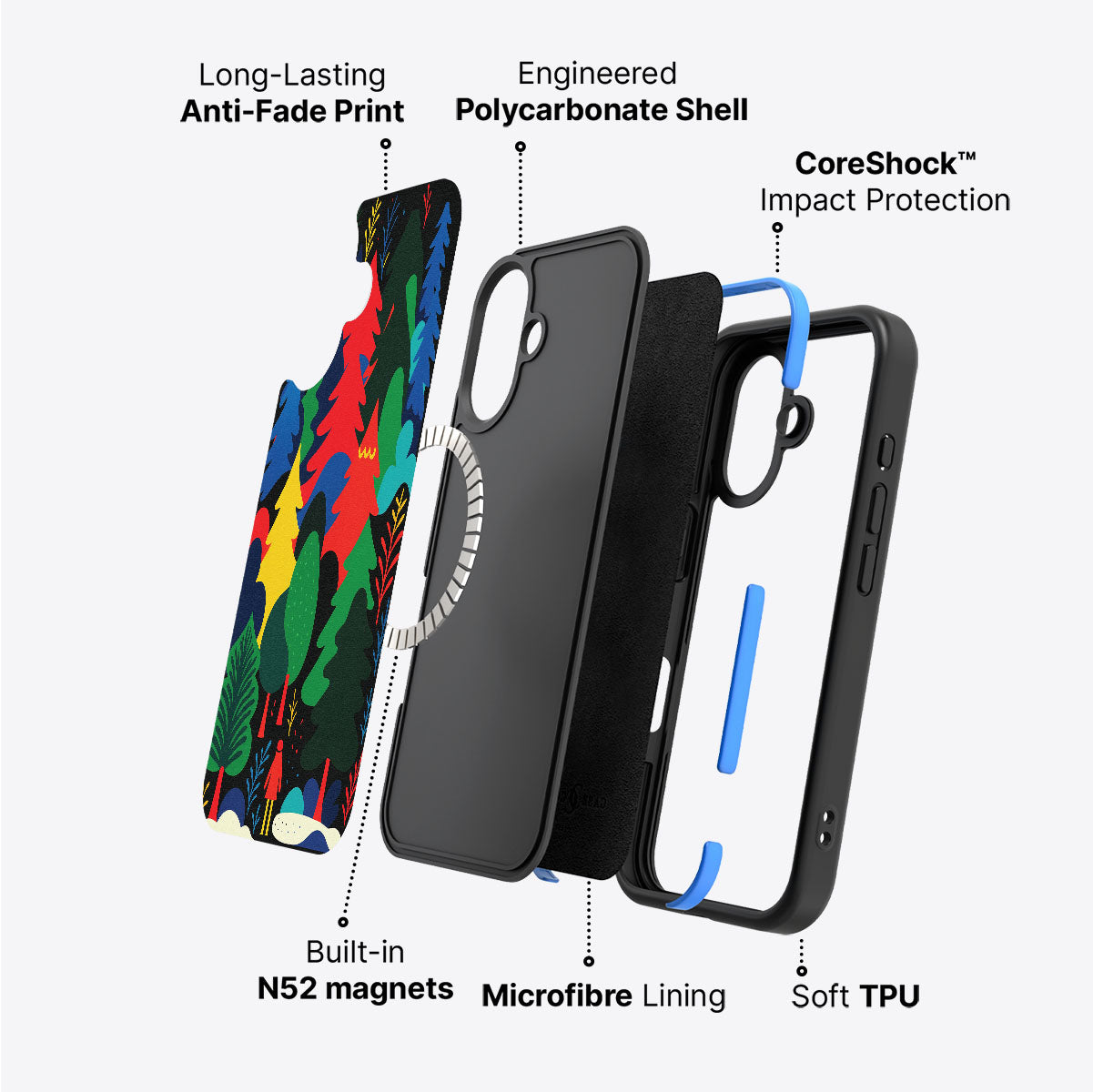 Forest Festivities - iPhone 16 Case #case type_core (magsafe)