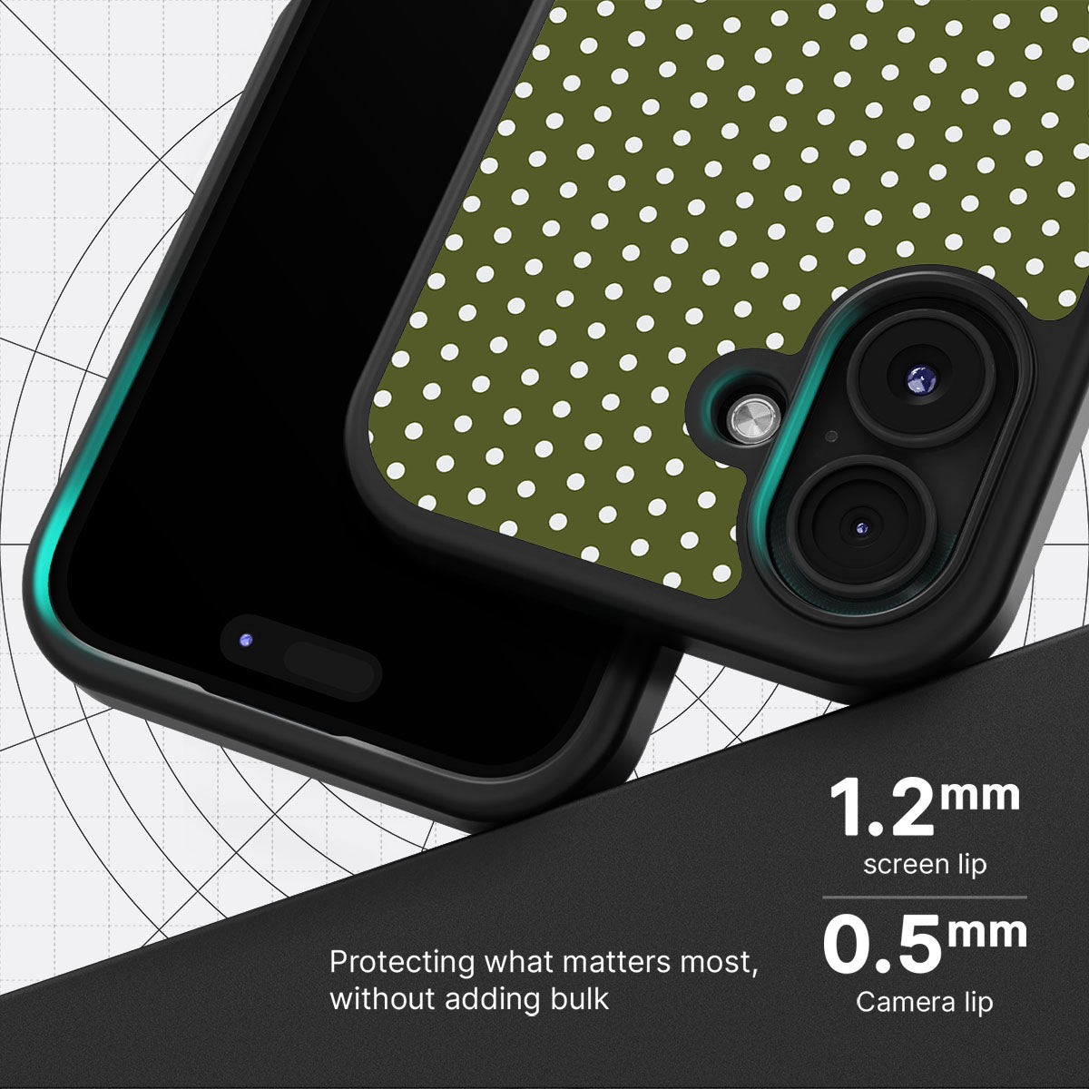 Forest Mesh - iPhone 16 Case #case type_core (magsafe), #case type_core (non magsafe)