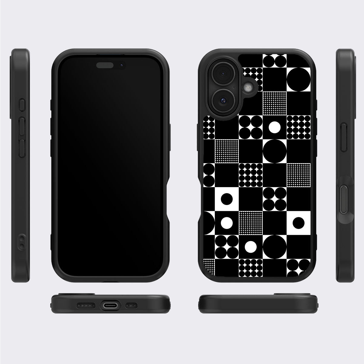 Grid and Orb - iPhone 16 Case #case type_core (magsafe), #case type_core (non magsafe)
