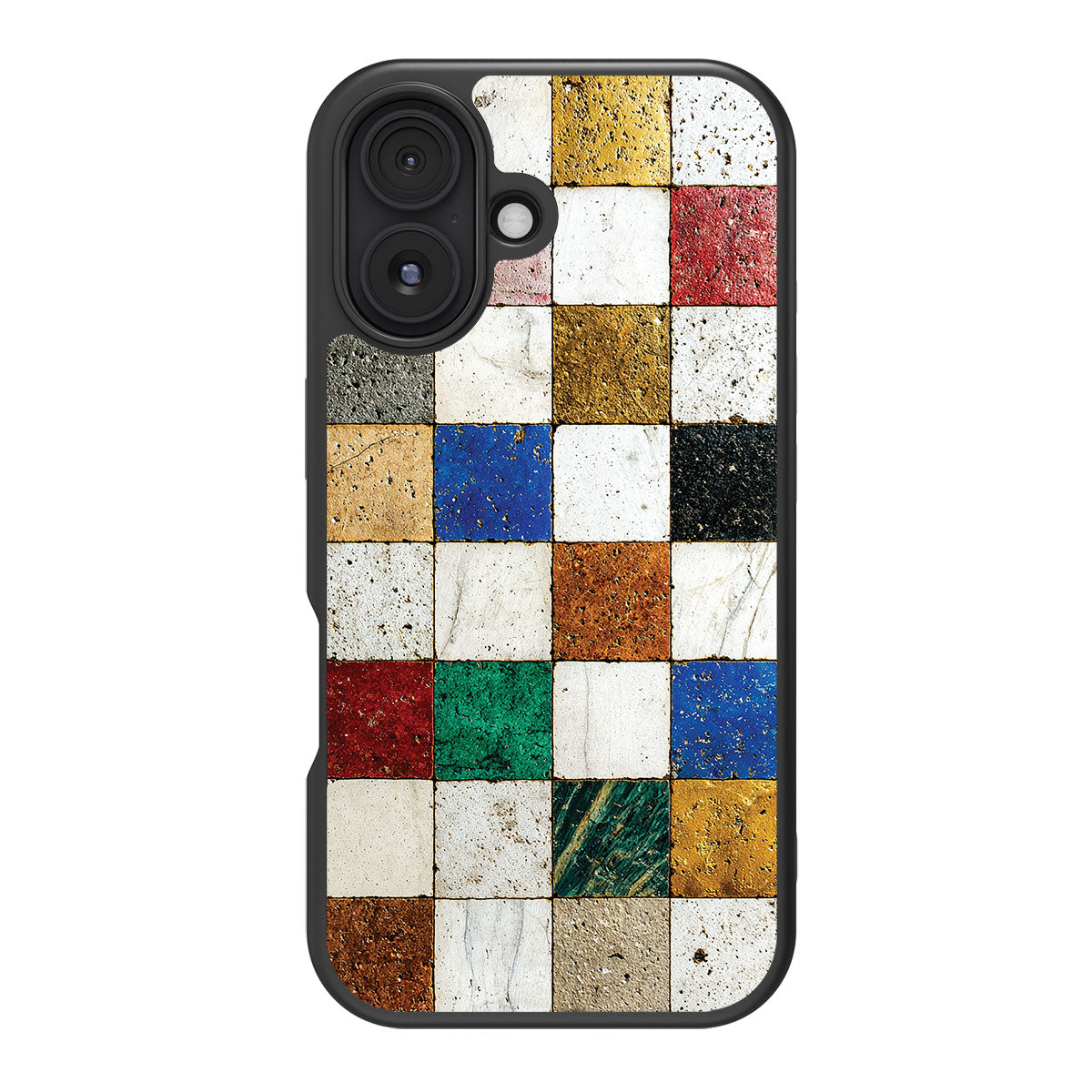 Heritage Mosaic design back view – iPhone 16 case
