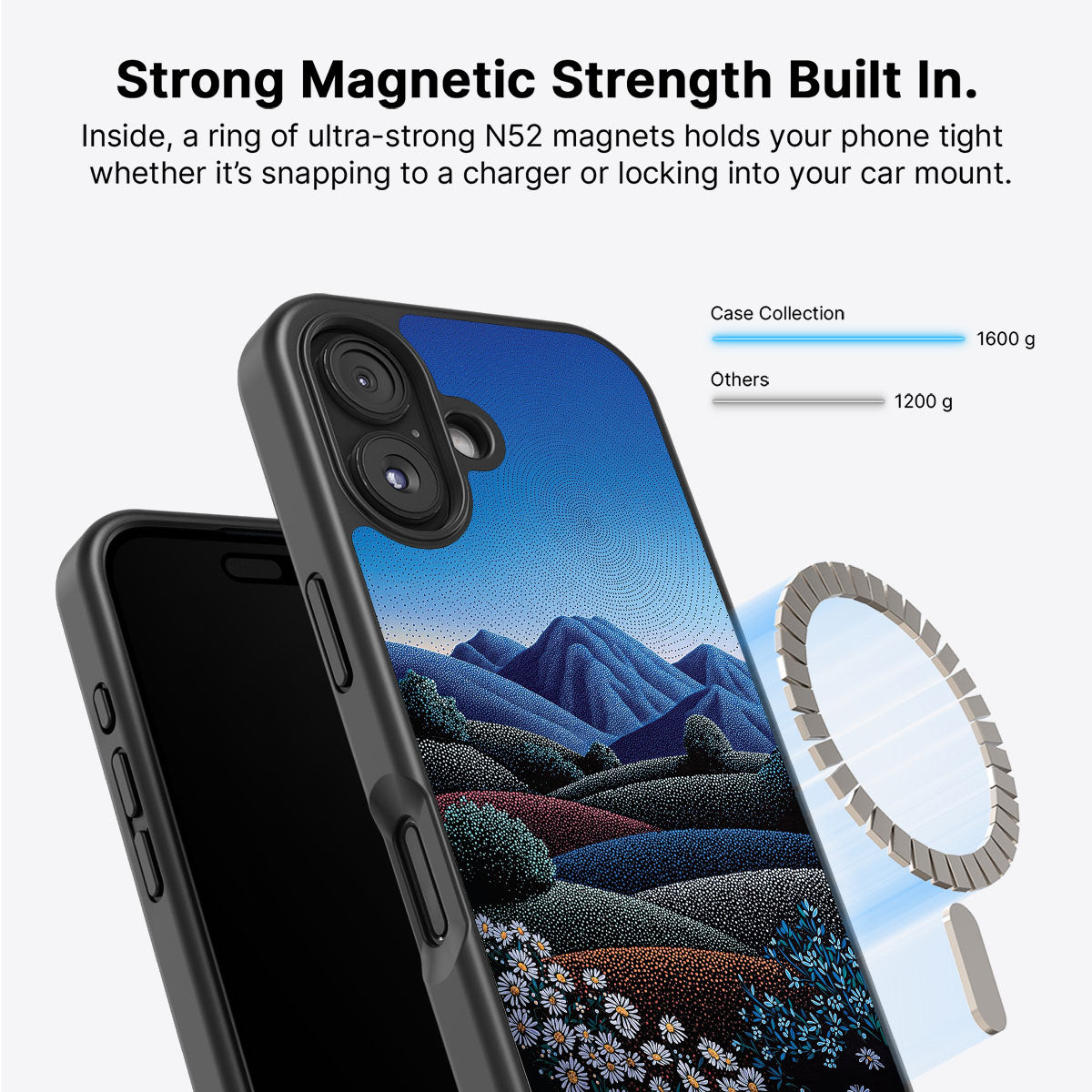 iPhone 16 Case with MagSafe – Indigo Hills