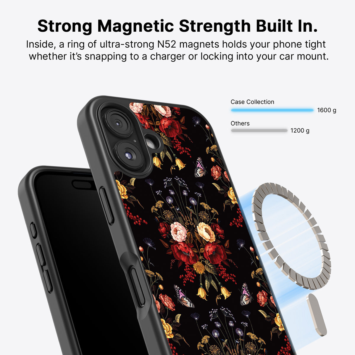 iPhone 16 MagSafe case – Kelmscott Bloom design
