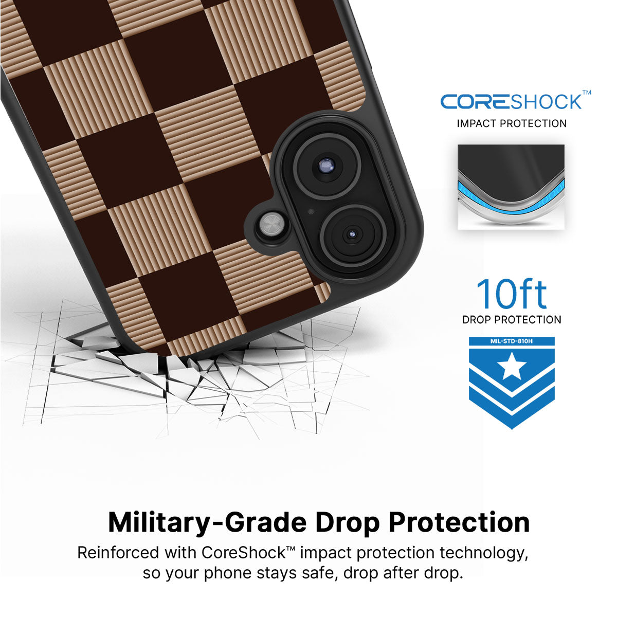 Latte Check - iPhone 16 Case #case type_core (magsafe), #case type_core (non magsafe)