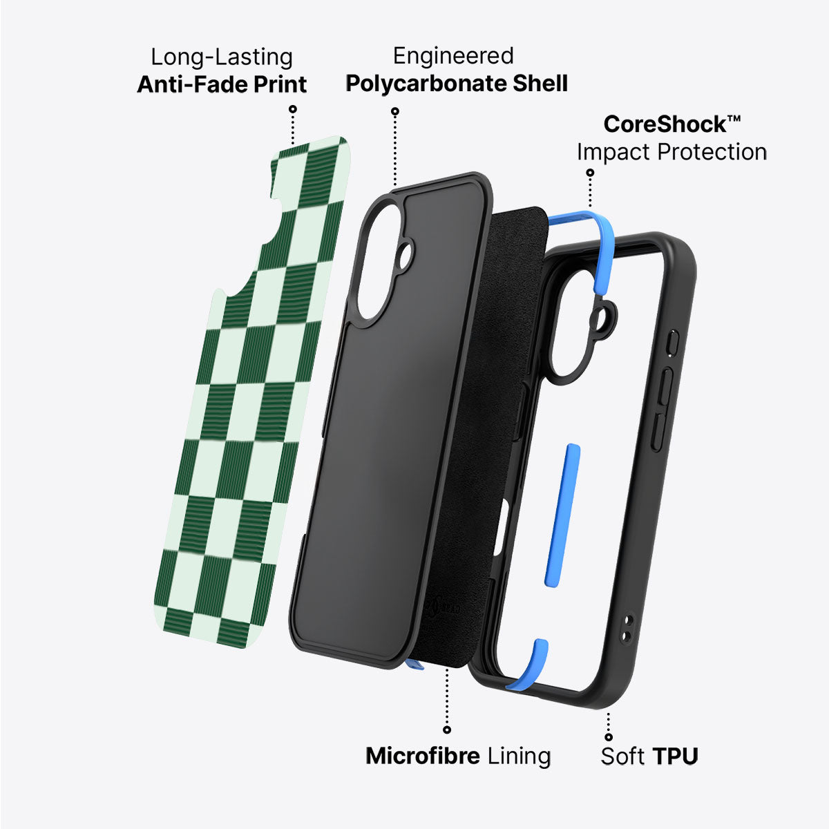 Luxe Emerald - iPhone 16 Case #case type_core (non magsafe)