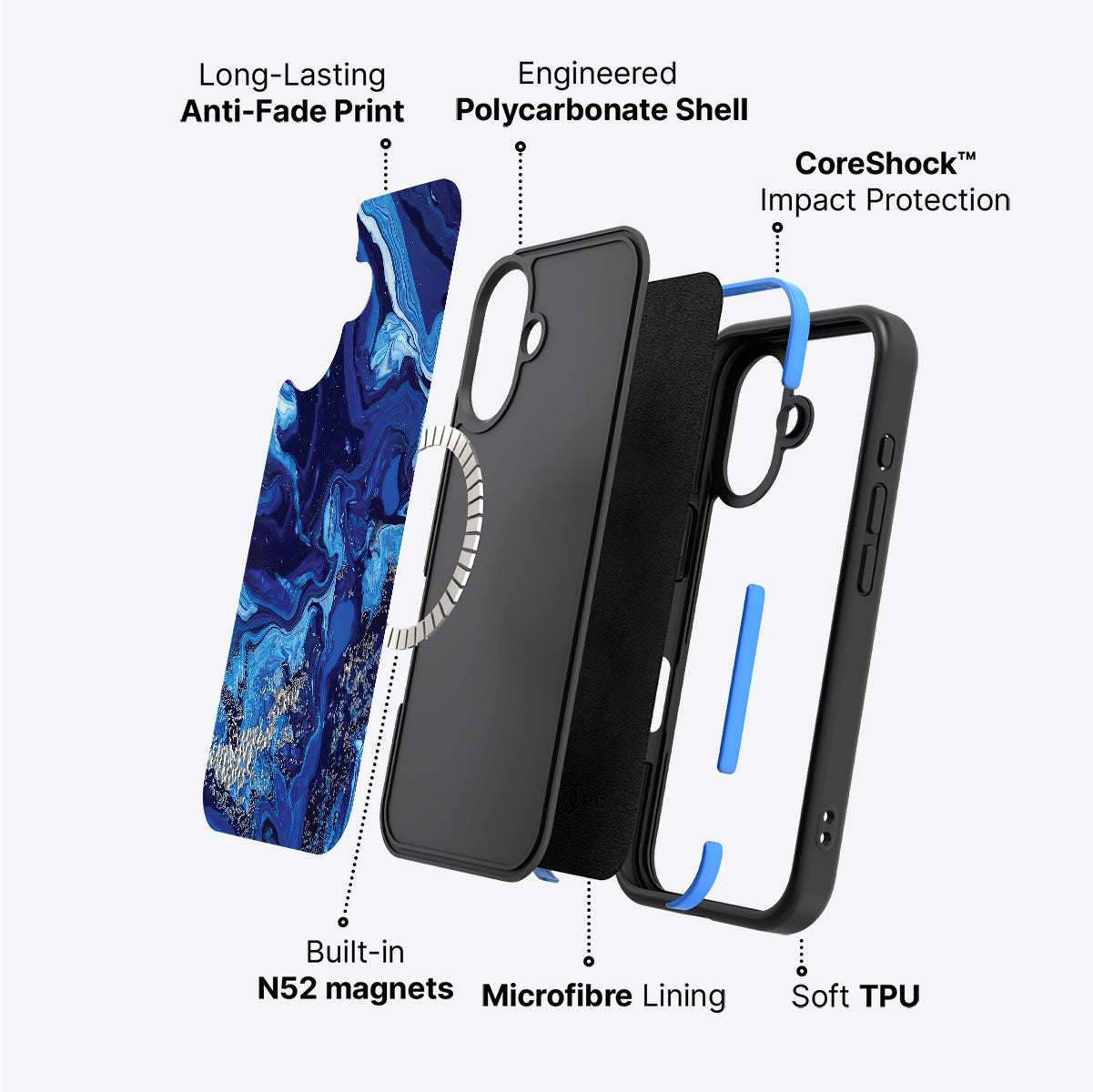 Mystic Waters - iPhone 16 Case #case type_core (magsafe)