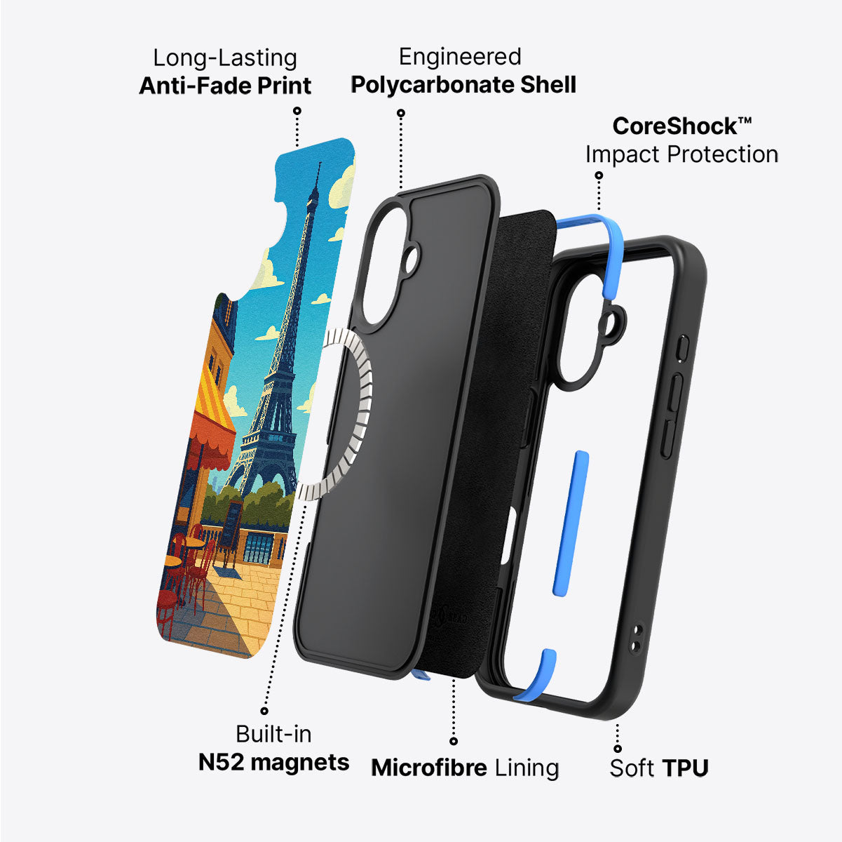 Paris - iPhone 16 Case #case type_core (magsafe)