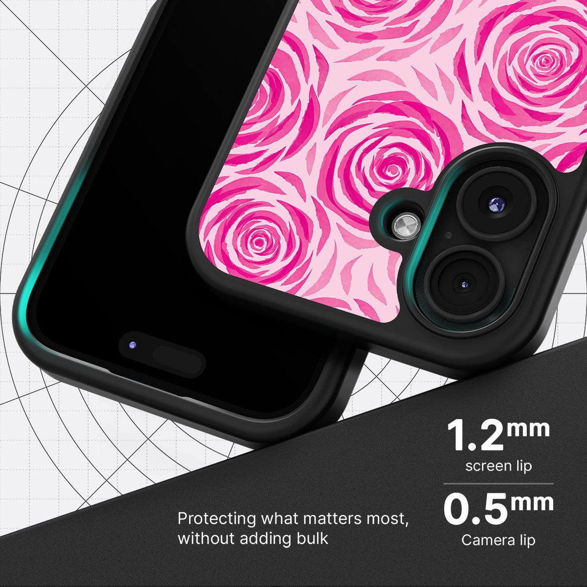 Rosy Reverie - iPhone 16 Case #case type_core (magsafe), #case type_core (non magsafe)