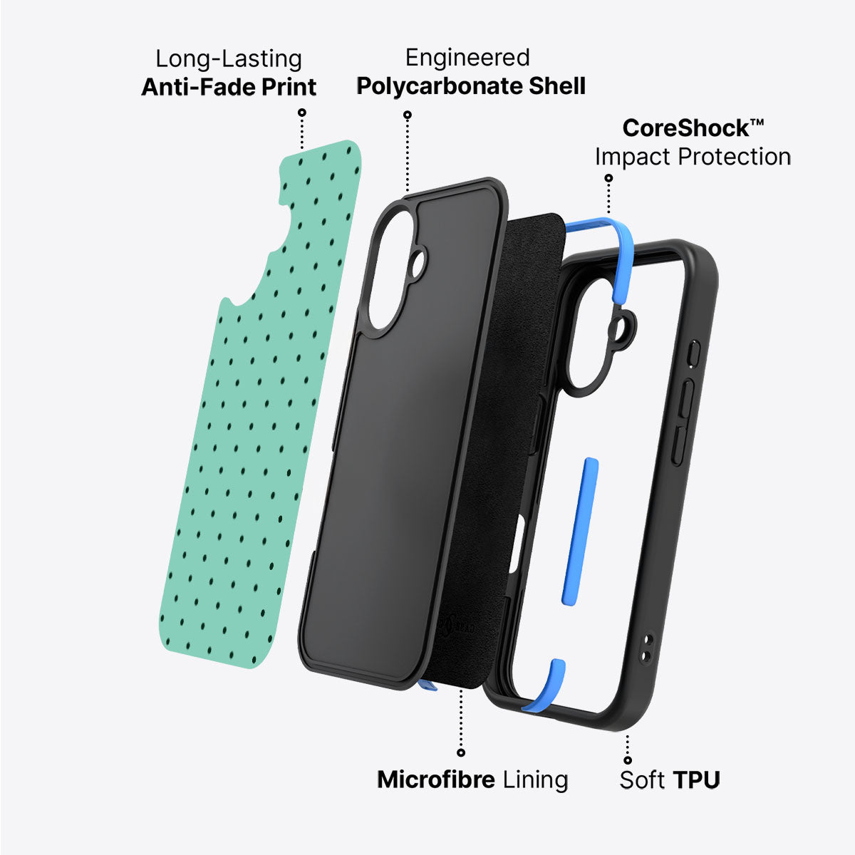 Sage Mist - iPhone 16 Case #case type_core (non magsafe)