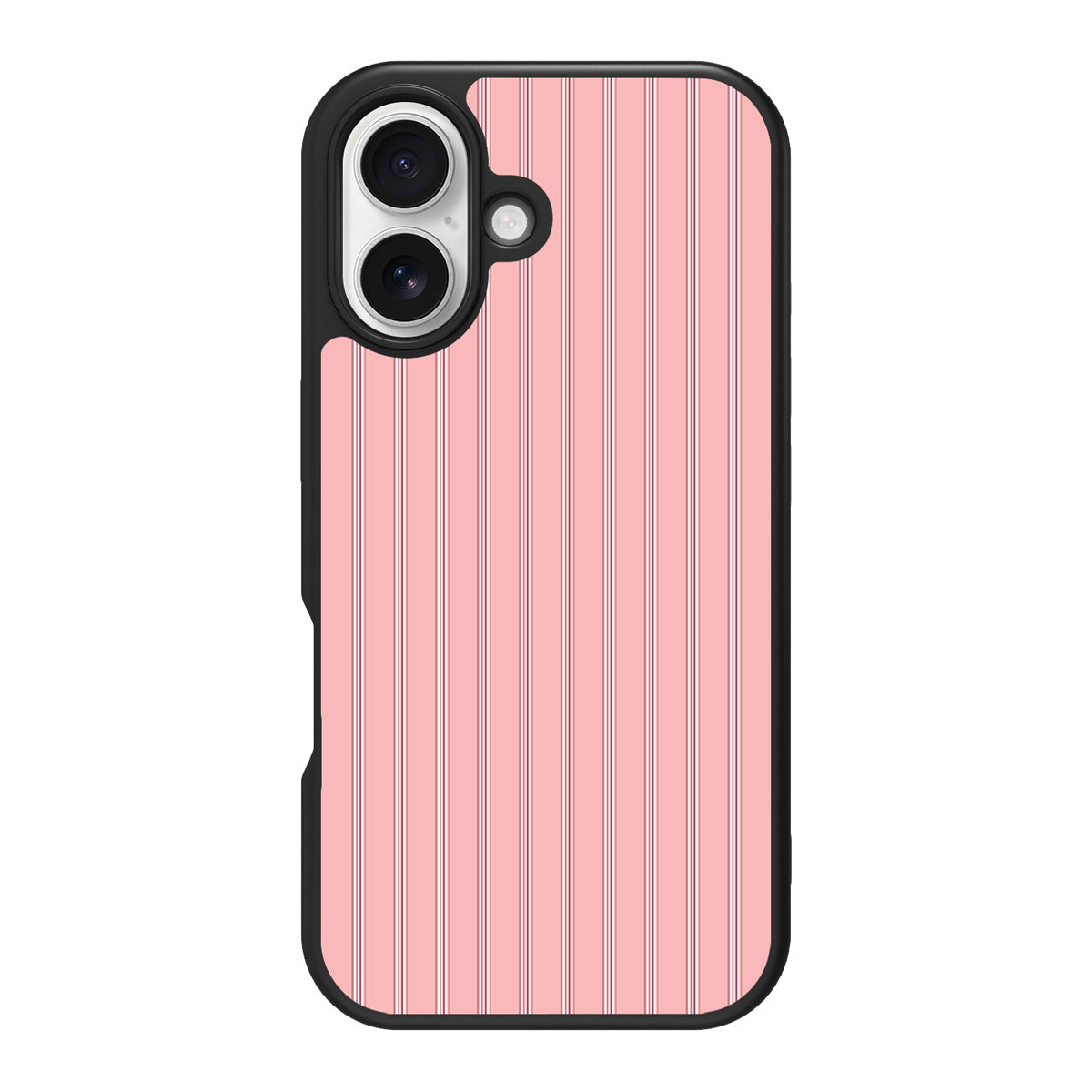 Sorbet Pinstripe design back view – iPhone 16 case