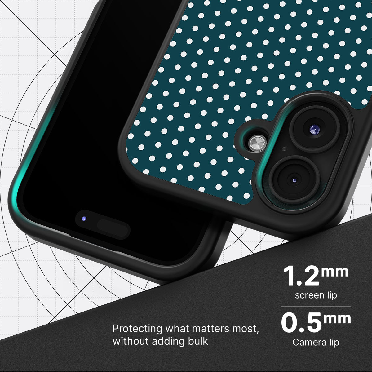 Teal Mesh - iPhone 16 Case #case type_core (magsafe), #case type_core (non magsafe)