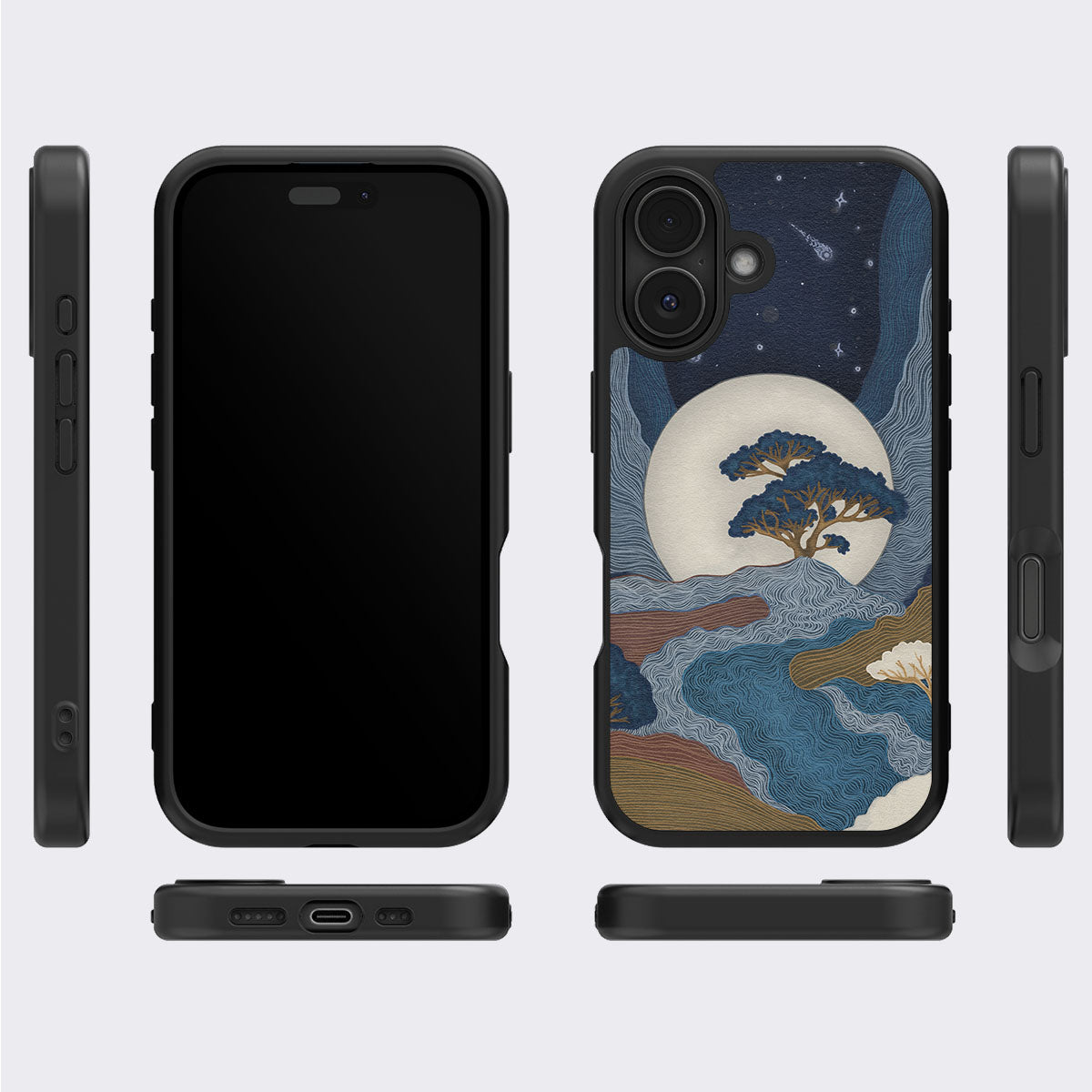 Aura Farming iPhone 16 Plus case cover – multi-angle view