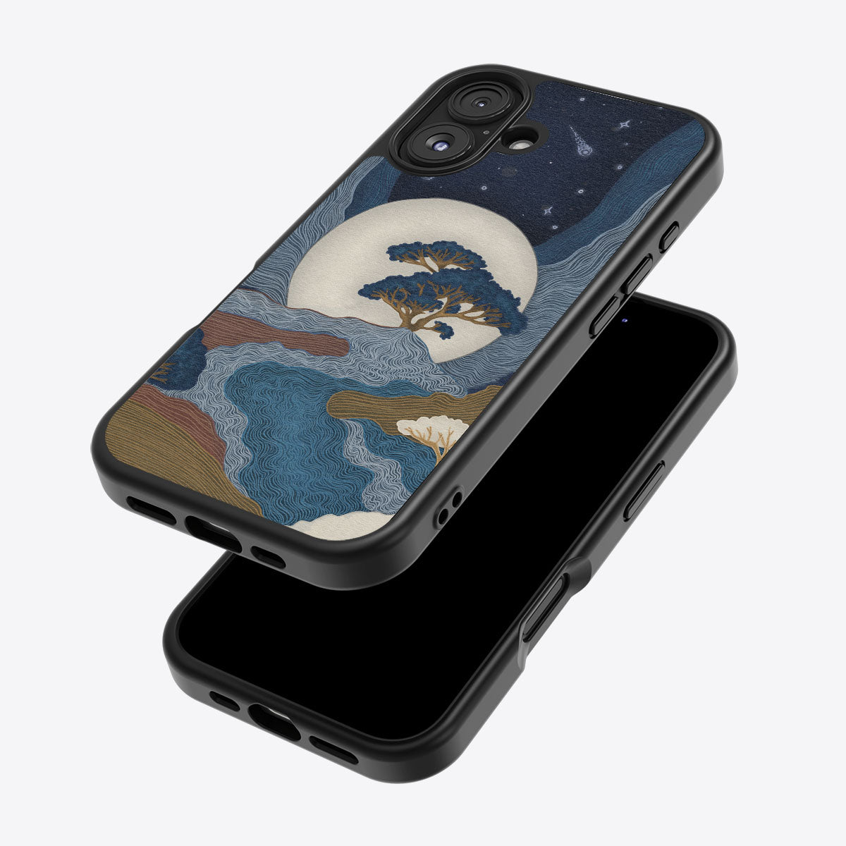 Aura Farming iPhone 16 Plus case – back and side view
