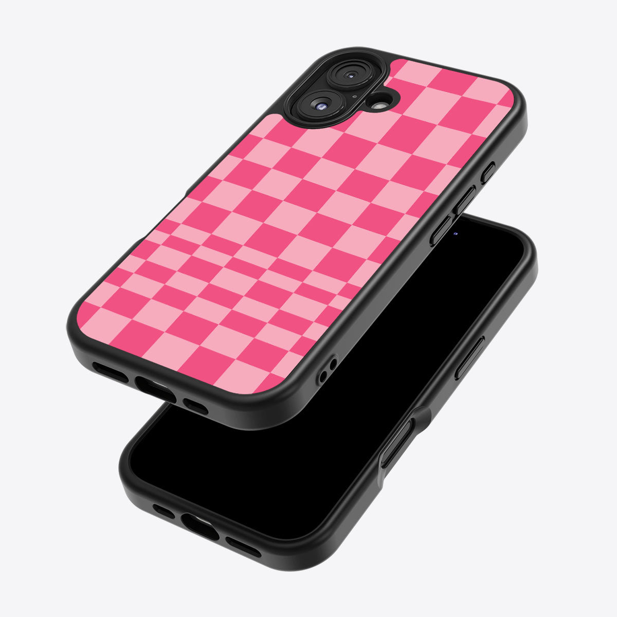 Candy Check iPhone 16 Plus case – back and side view