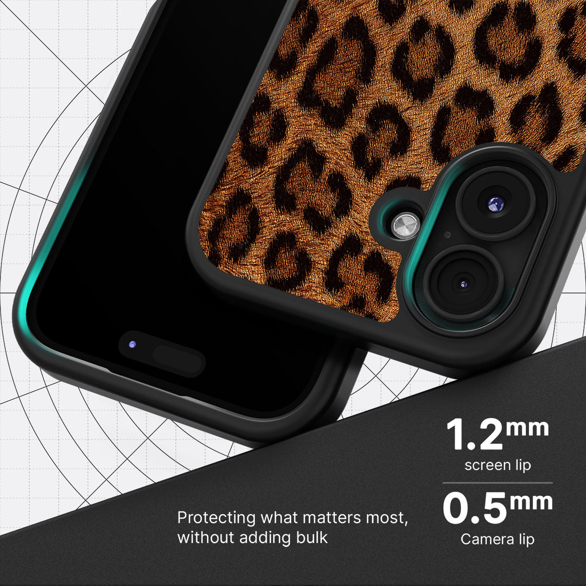 Classic Leopard slim iPhone 16 Plus phone case