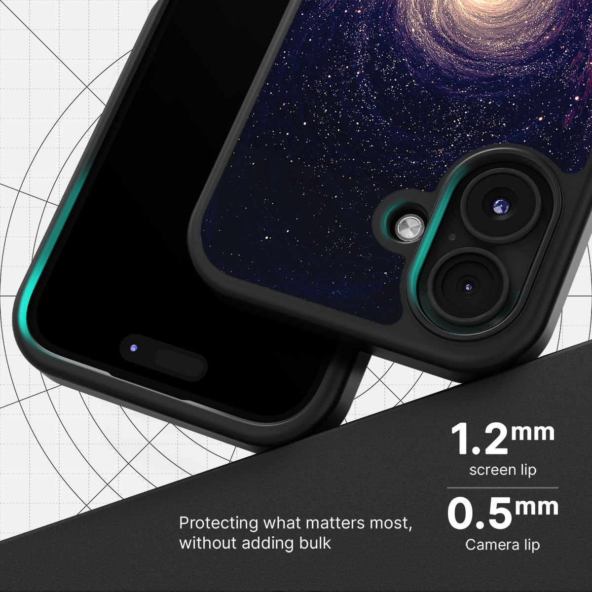 Cosmic Vortex slim iPhone 16 Plus phone case