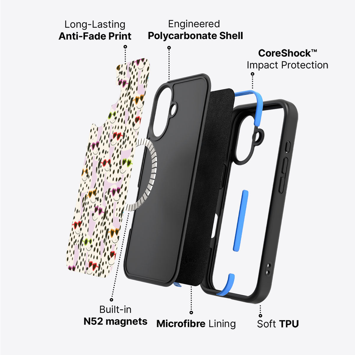 Dalmatian Dog - iPhone 16 Plus Case #case type_core (magsafe)