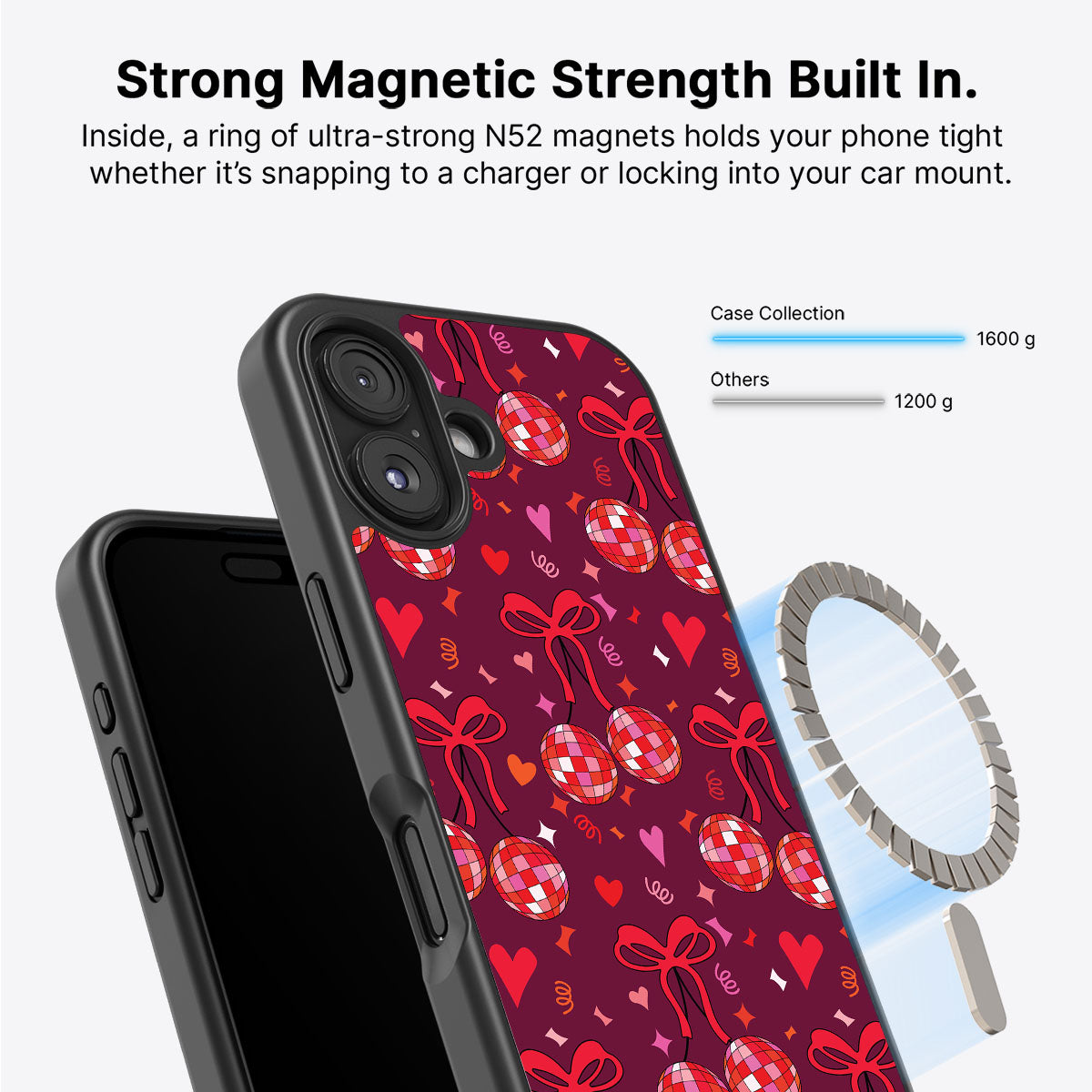 Disco Cherries - iPhone 16 Plus Case #case type_core (magsafe)