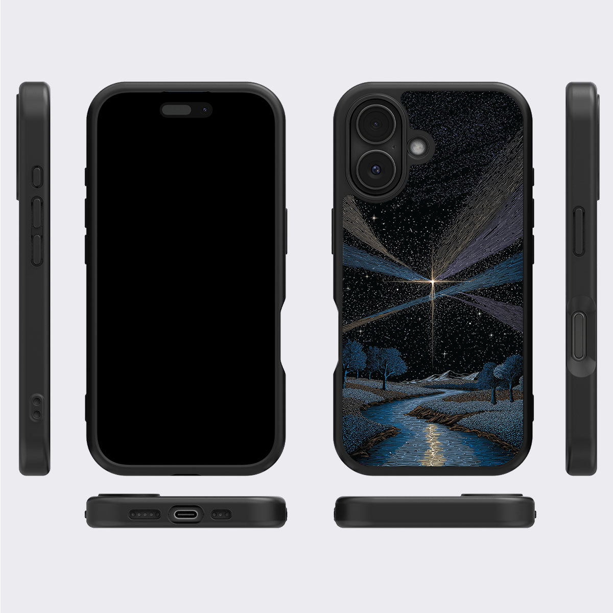 iPhone 16 Plus Case with MagSafe – Falling Star