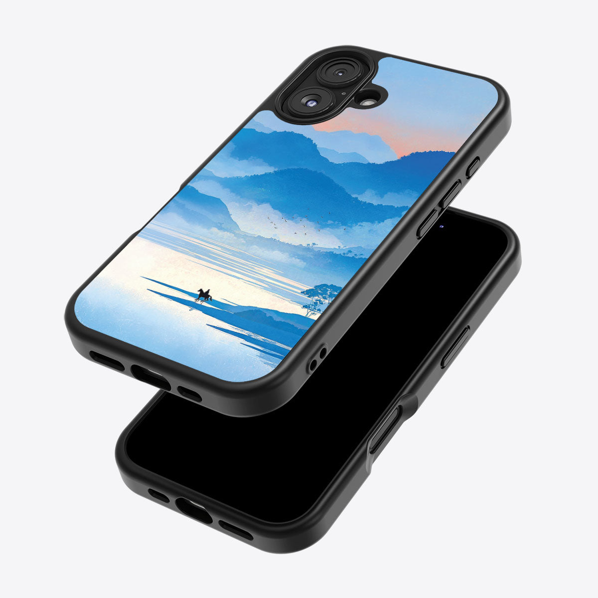 Globe Trotter iPhone 16 Plus case – back and side view