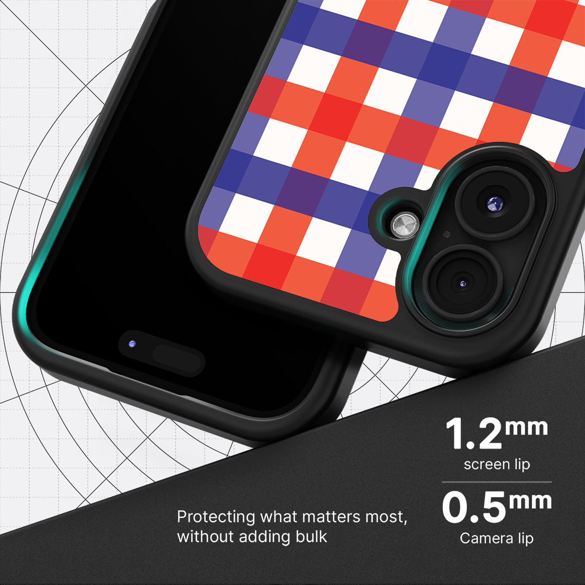 Heritage Checks - iPhone 16 Plus Case #case type_core (magsafe), #case type_core (non magsafe)