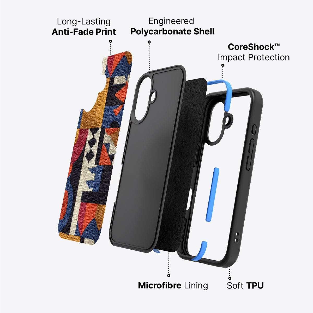 Interplay Emotions - iPhone 16 Plus Case #case type_core (non magsafe)