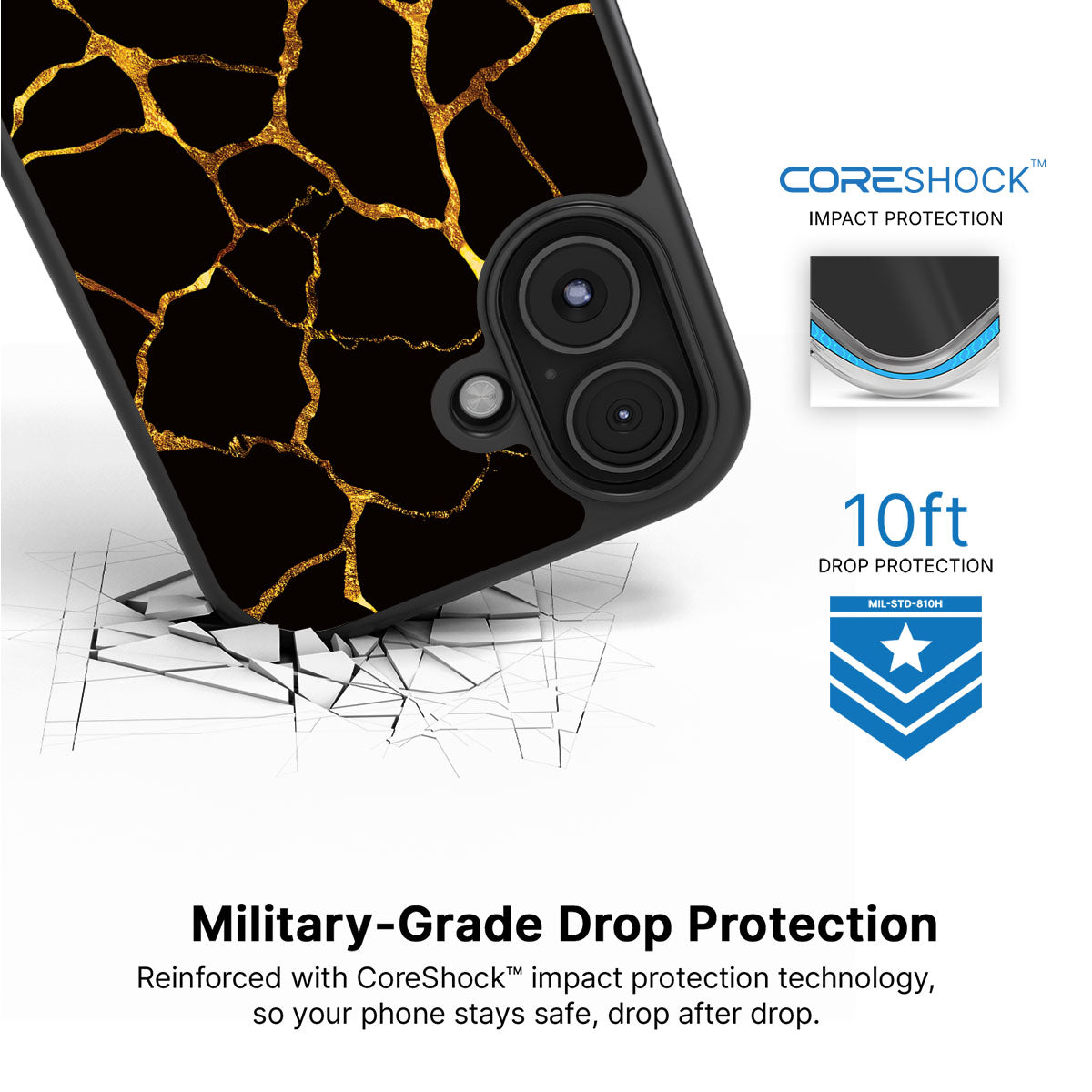 Kintsugi - iPhone 16 Plus Case #case type_core (magsafe), #case type_core (non magsafe)