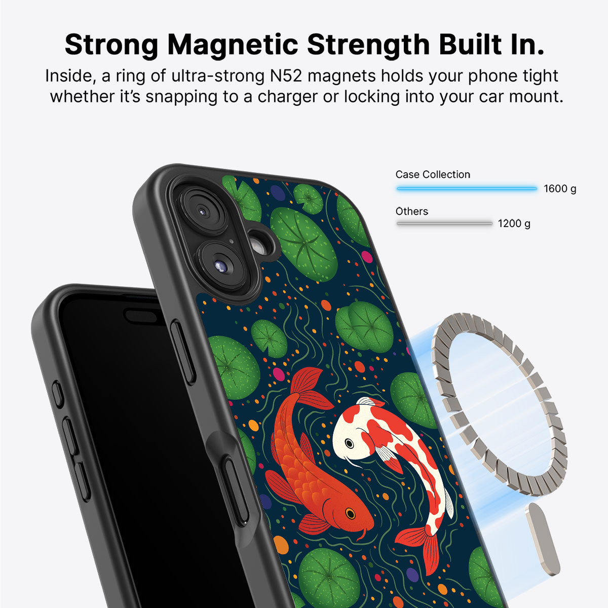 Koi Fish - iPhone 16 Plus Case, #case type_core (magsafe)