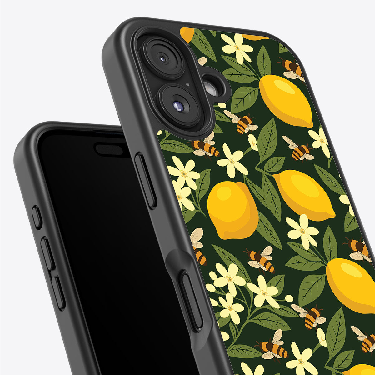 Lemon and Bees - iPhone 16 Plus Case #case type_core (non magsafe)