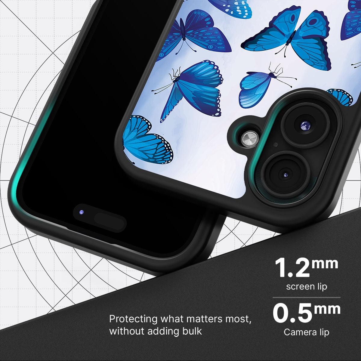 Magic Butterflies - iPhone 16 Plus Case #case type_core (magsafe), #case type_core (non magsafe)