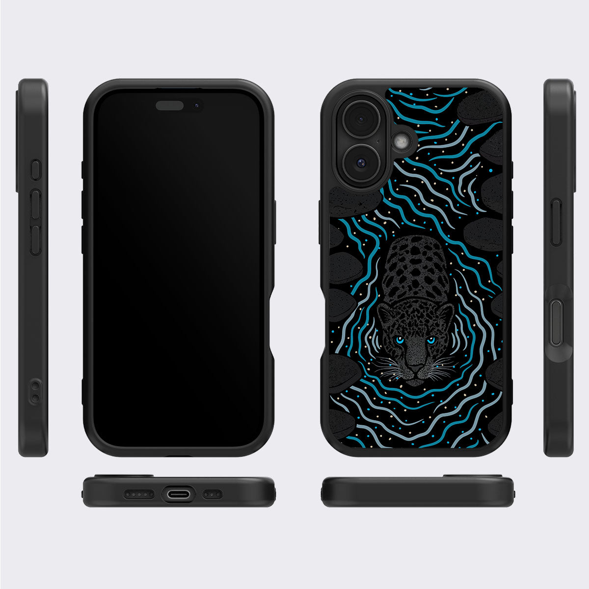 Midnight Panther - iPhone 16 Plus Case, #case type_core (magsafe), #case type_core (non magsafe)