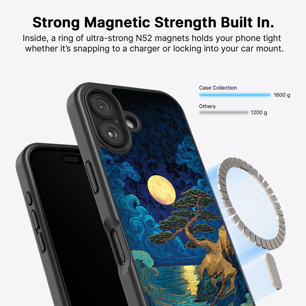 Moonlit Tide - iPhone 16 Plus Case #case type_core (magsafe)