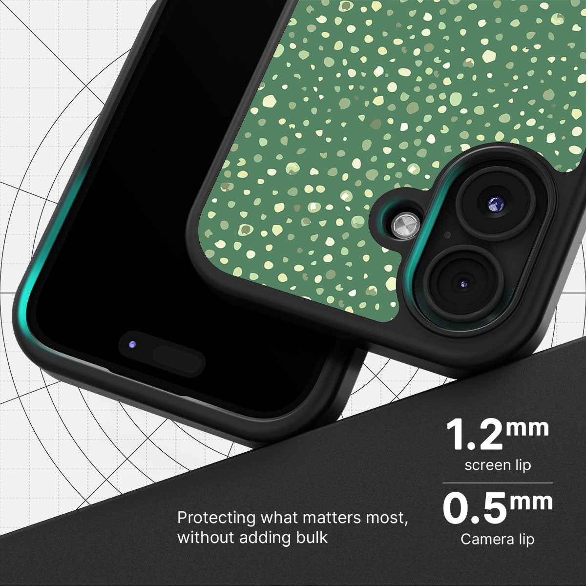 Moss Mosaic - iPhone 16 Plus Case #case type_core (magsafe), #case type_core (non magsafe)