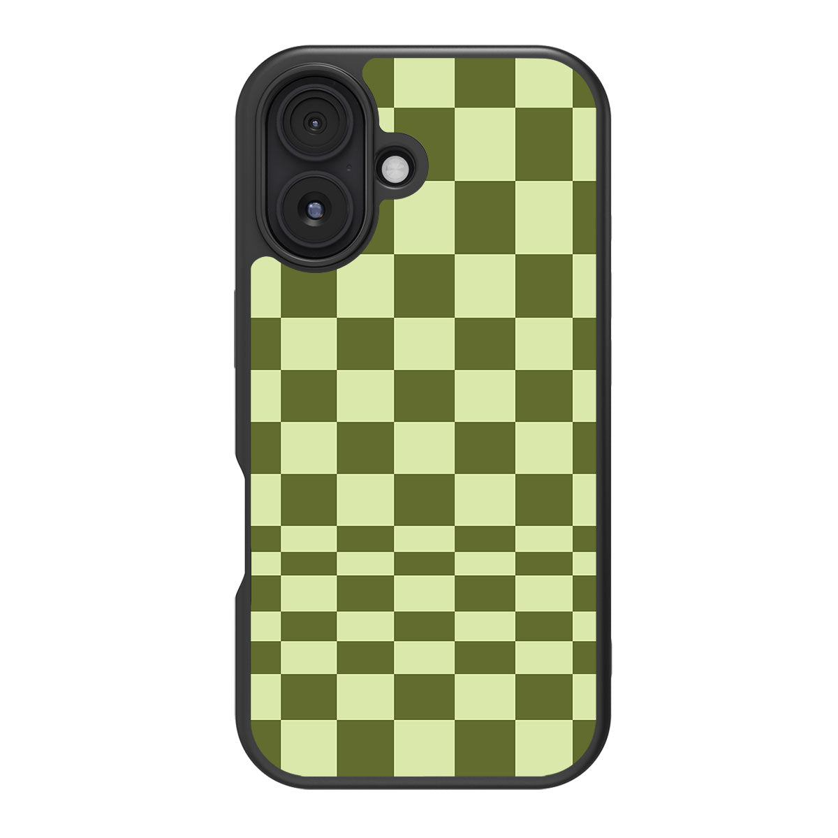 Olive Meadow design back view – iPhone 16 Plus case