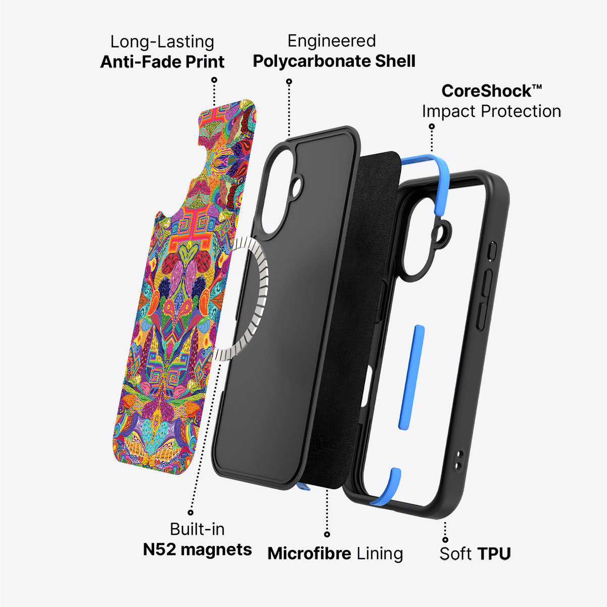 Psychaedellic - iPhone 16 Plus Case #case type_core (magsafe)